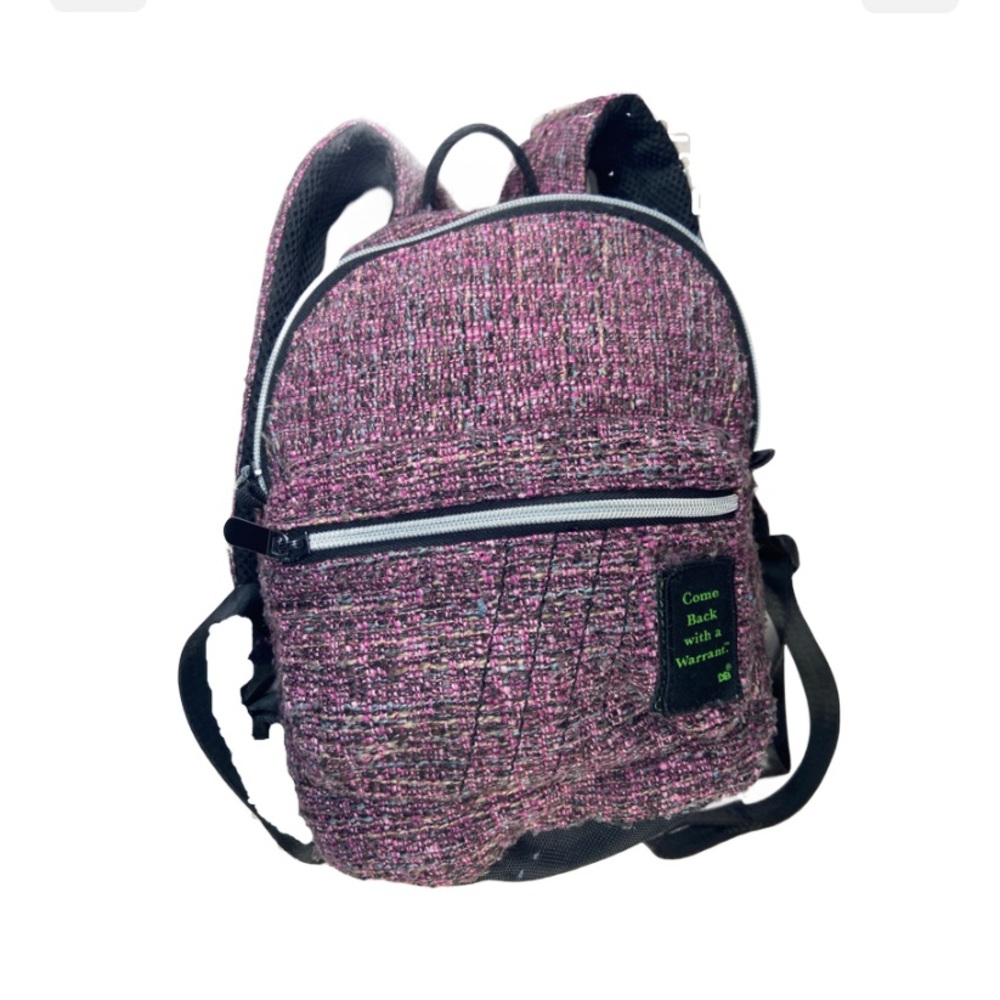 Dime Bag brand smell proof hemp mini backpack, festival/stash bag (used).